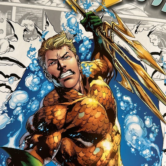 Aquaman The New 52 Cover Mini Poster 11x17 (2012 DC Comics) - Picture 2 of 2